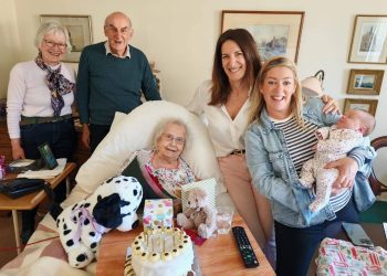 Four generations gather as resident celebrates 101st birthday