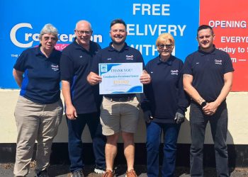 Furniture centre raises over £10,000 for dementia charity