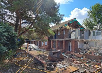Demolition of flats makes way for new housing