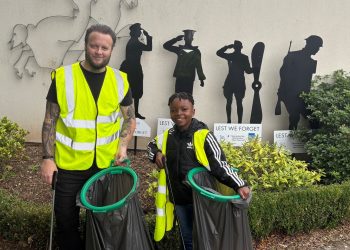 Residents and businesses help tidy up town