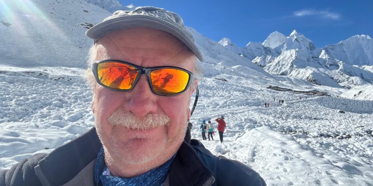 Local man battles freak Mount Everest blizzard on charity trek