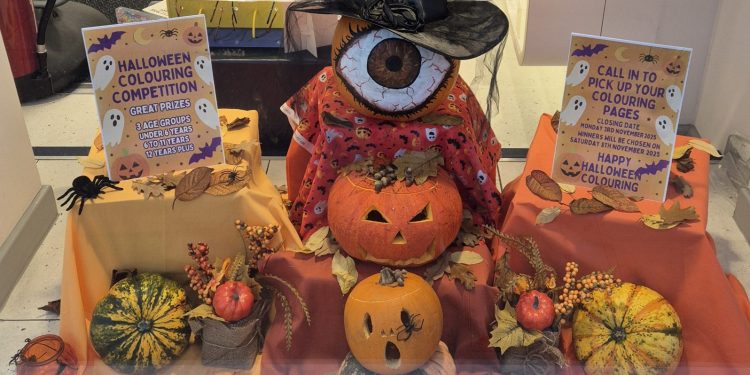 Halloween colouring competition for children and teens