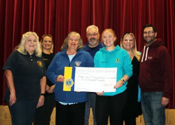 Warminster Lions donate £500 to support Masqueraders’ Rock of Ages