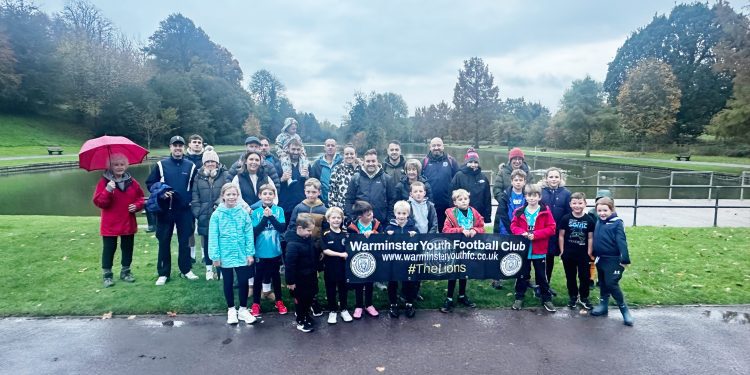 Founder completes 100,000-step challenge for youth football club