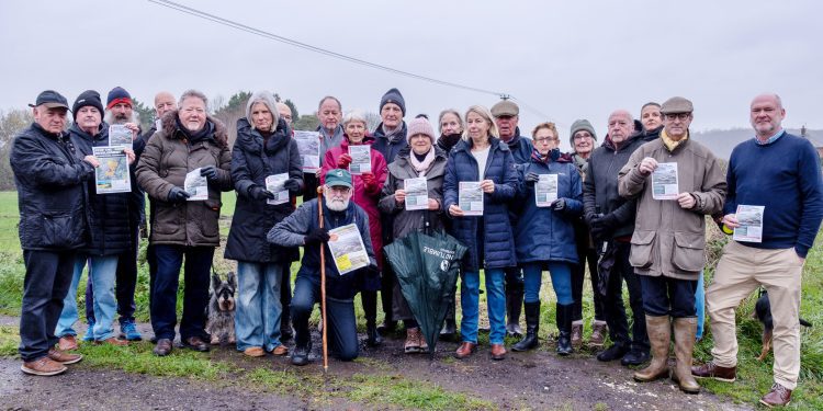 Residents rally against Warminster housing plans