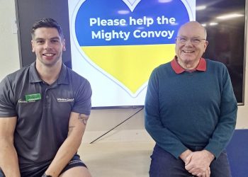 Fitness challenge supports local man driving aid to Ukraine