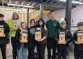 Local students build nest boxes for town park