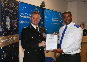 Warminster officer honoured for life-saving intervention