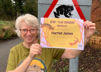Warminster toad patroller recognised for conservation efforts