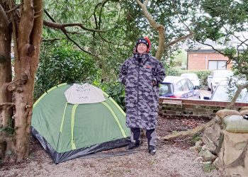 Warminster man sleeps out to support homeless veterans