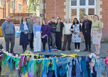 Community ribbon display celebrates inclusion