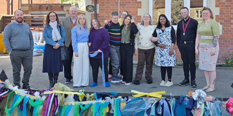 Community ribbon display celebrates inclusion