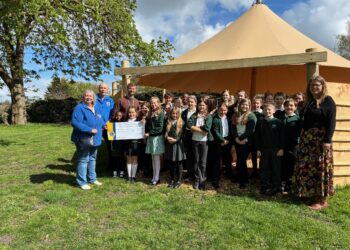 Lions donation helps equip school’s outdoor classroom