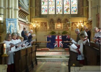 Village hosts annual service honouring wartime connections