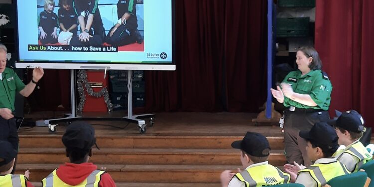 Local pupils learn emergency first aid skills