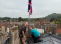 Chapel upgrades flagpole with help from Imberbus Day funds