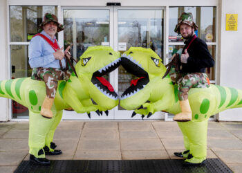 Town transforms into Roarminster for dinosaur takeover
