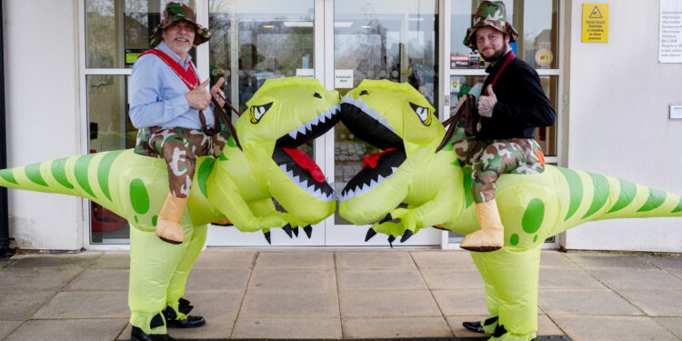 Town transforms into Roarminster for dinosaur takeover