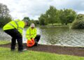 New wildflower strips to support wildlife at town lake