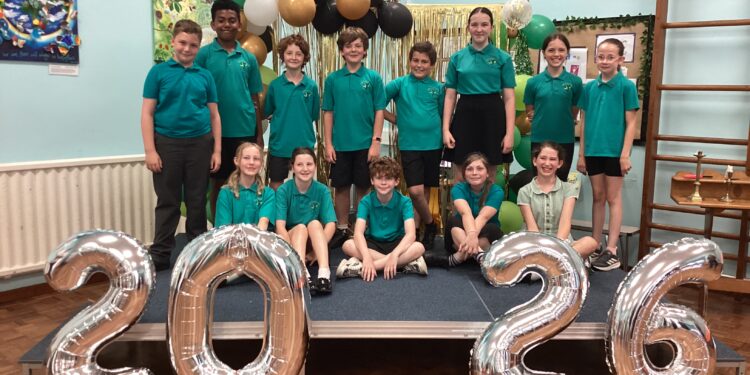Local children celebrate completing primary school