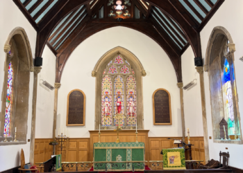 Wartime blackout cover removed at local chapel