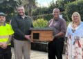 Bespoke hedgehog house donated to Warminster park