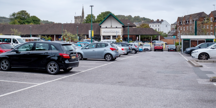 Electric vehicle charging hub planned for  supermarket car park